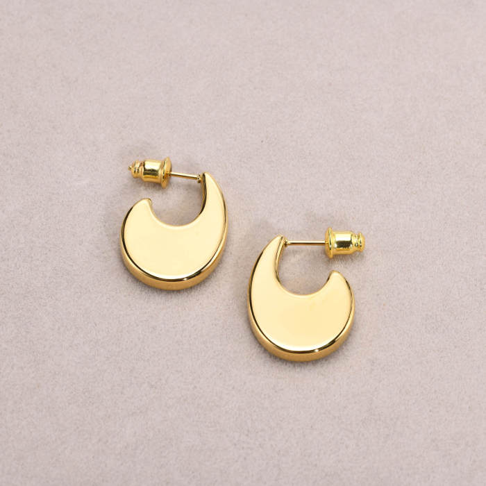 Wholesale Stainless Steel 18K Gold Plated Earring