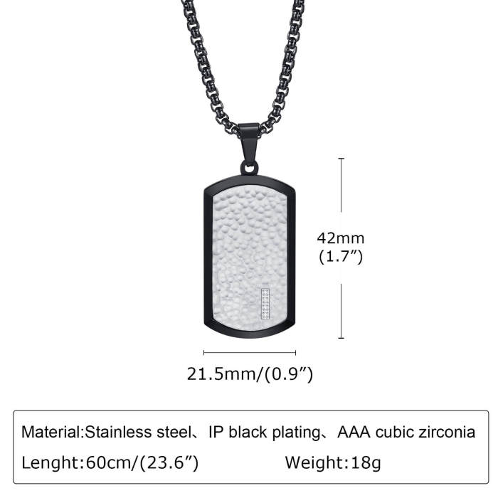 Wholesale Stainless Steel Hammered Pendant