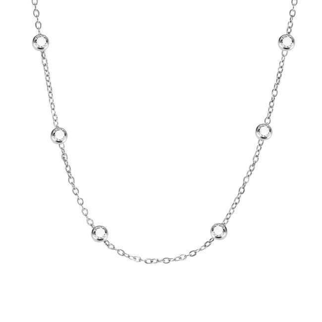 Wholesale Stainless Steel Zirconia Necklace for Women