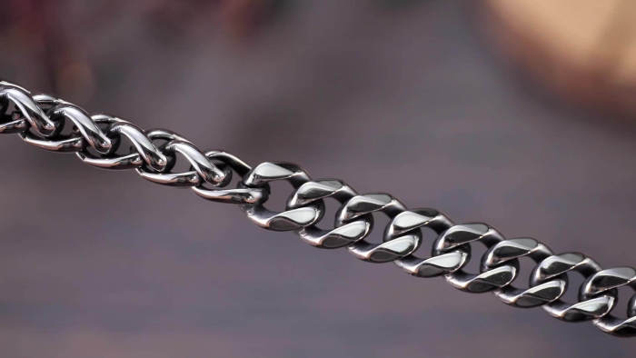 Wholesale Aged Titanium Steel Keel Chain Bracelet