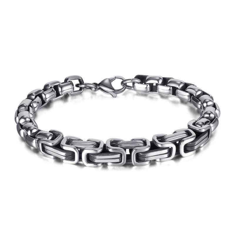 Wholesale Vintage Aged Stainless Steel Bracelet