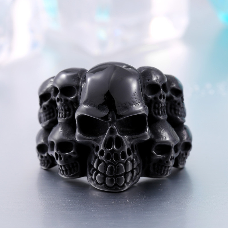The Black Skull Ring Stainless Steel Wholesale