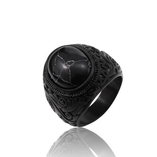 Wholesale Stainless Steel black rings for men
