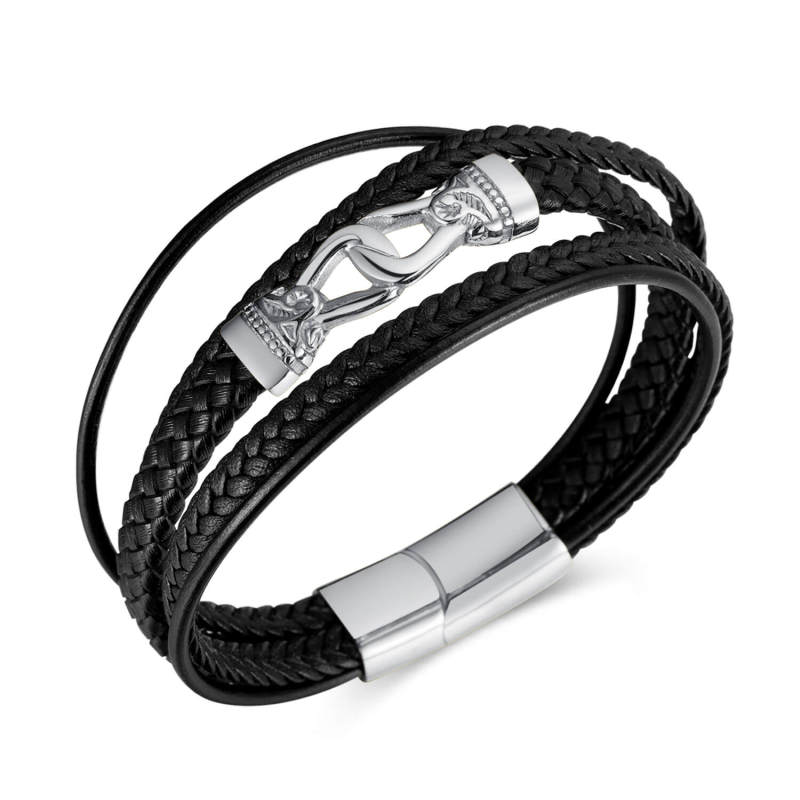 Wholesale Hand-Woven Leather Leather Bracelet