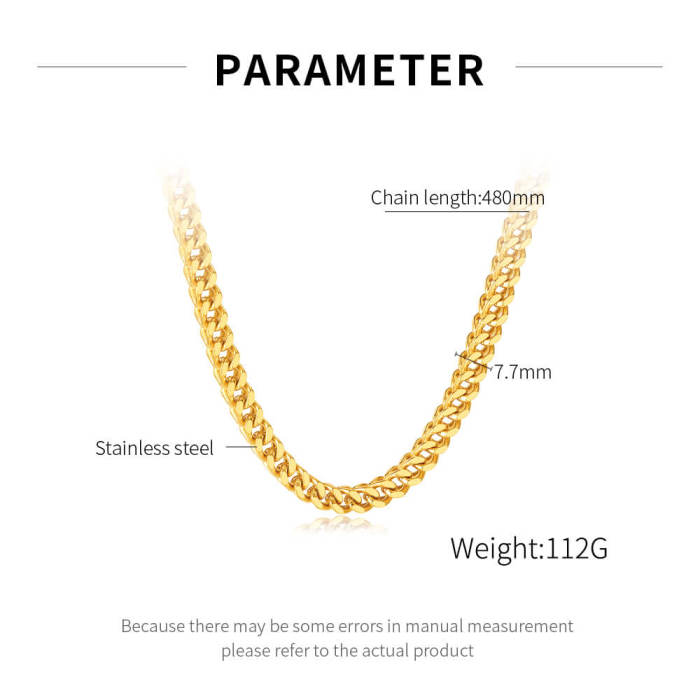 Wholesale Stainless Steel Thick Mens Chain Necklace