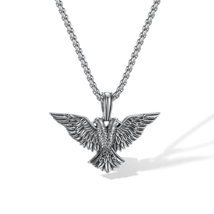 Wholesale Stainless Steel Double Headed Eagle Pendant
