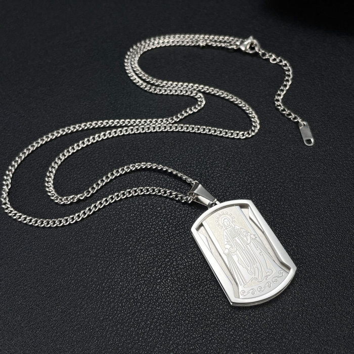 Wholesale Stainless Steel Men Tag Pendant