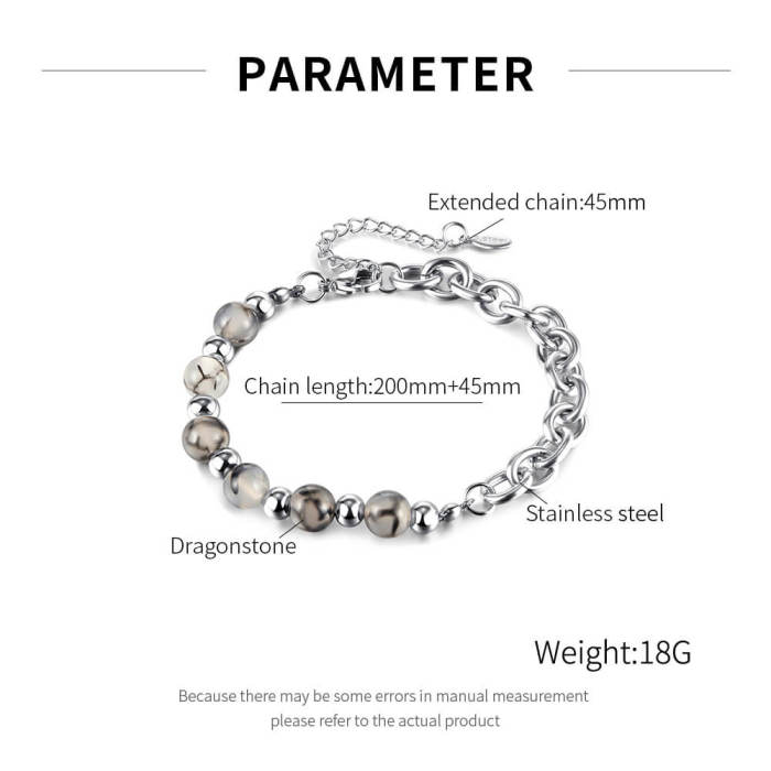 Wholesale Stainless Steel Chain and Beads Bracelet