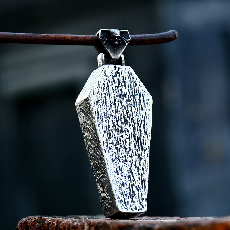 Wholesale Stainless Steel Vampire Coffin Pendant