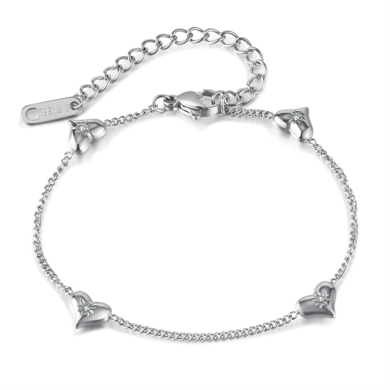 Wholesale Stainless Steel Heart Bracelet