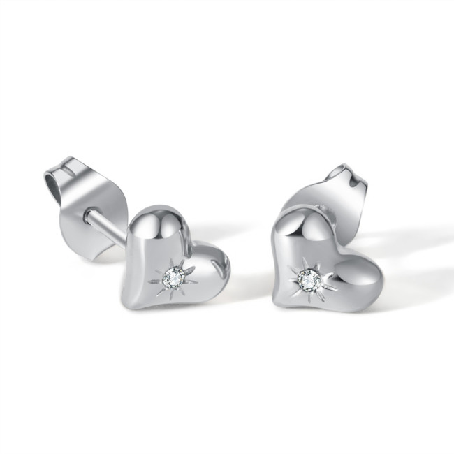 Wholesale Stainless Steel Heart Earrings