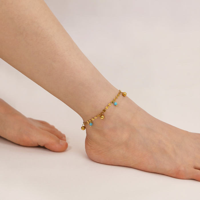 Wholesale Stainless Steel Gold Plated Anklet