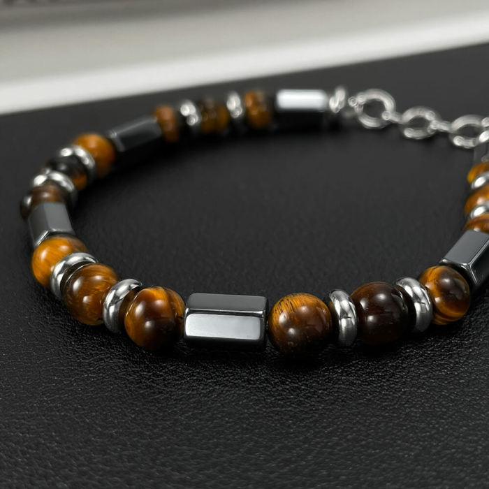 Wholesale Stainless Steel Murad Tiger Eye Bracelet