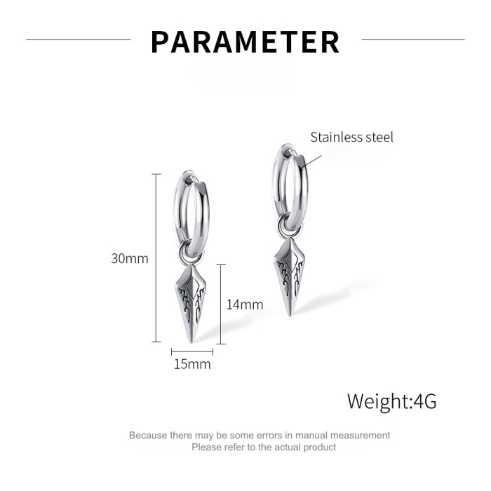 Wholesale Stainless Steel Mens Earrings