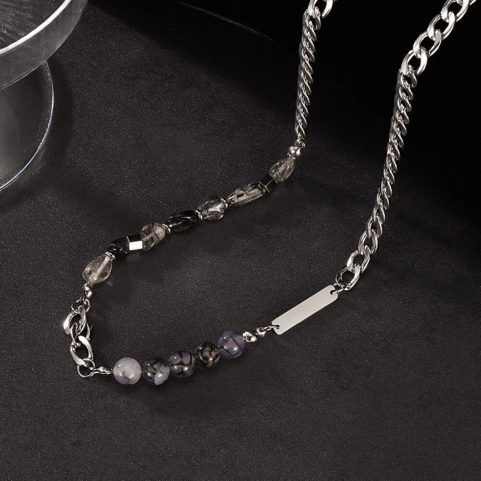 Wholesale Stainless Steel Natural Stone Chain