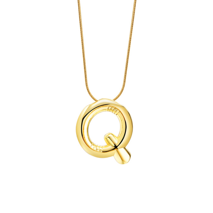 Wholesale Copper Letter and Stainless Steel Necklace
