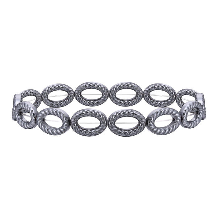 Wholesale Black Gallstone Men's Bracelet