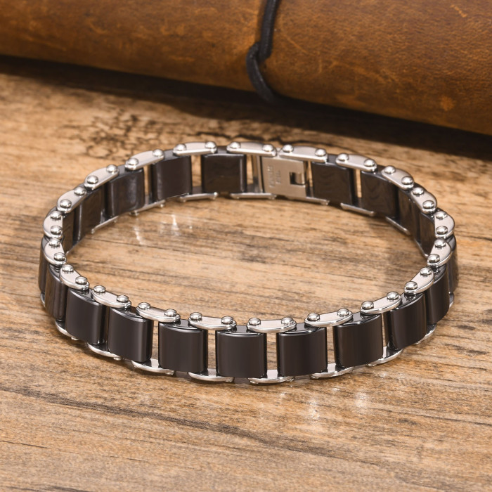 Wholesale Stainless Steel Ceramic Bracelet