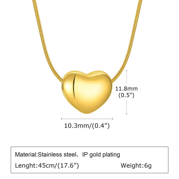 Wholesale Stainless Steel Heart Necklace