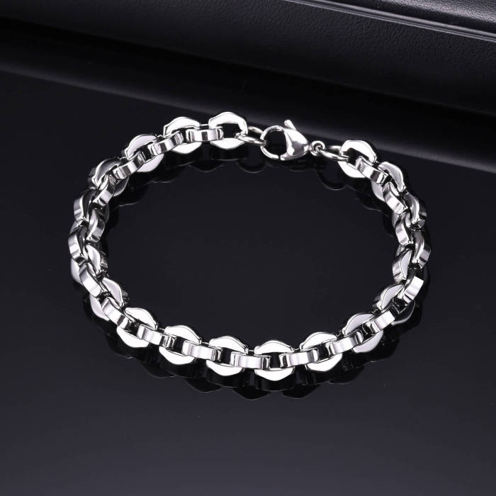 Wholesale Stainless Steel Chunky Chain Bracelet