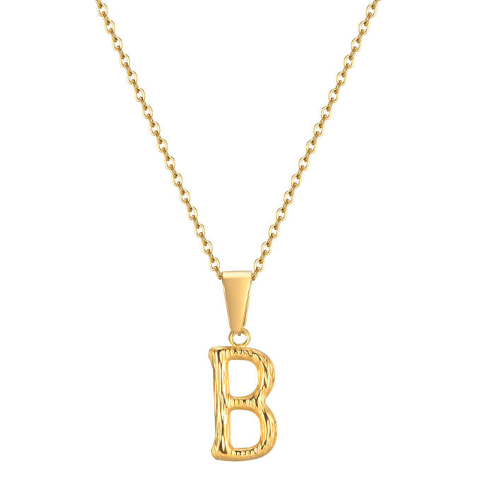 Wholesale Stainless Steel Alphabet Pendant
