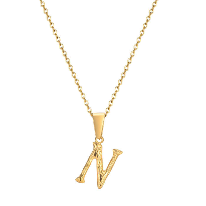 Wholesale Stainless Steel Alphabet Pendant