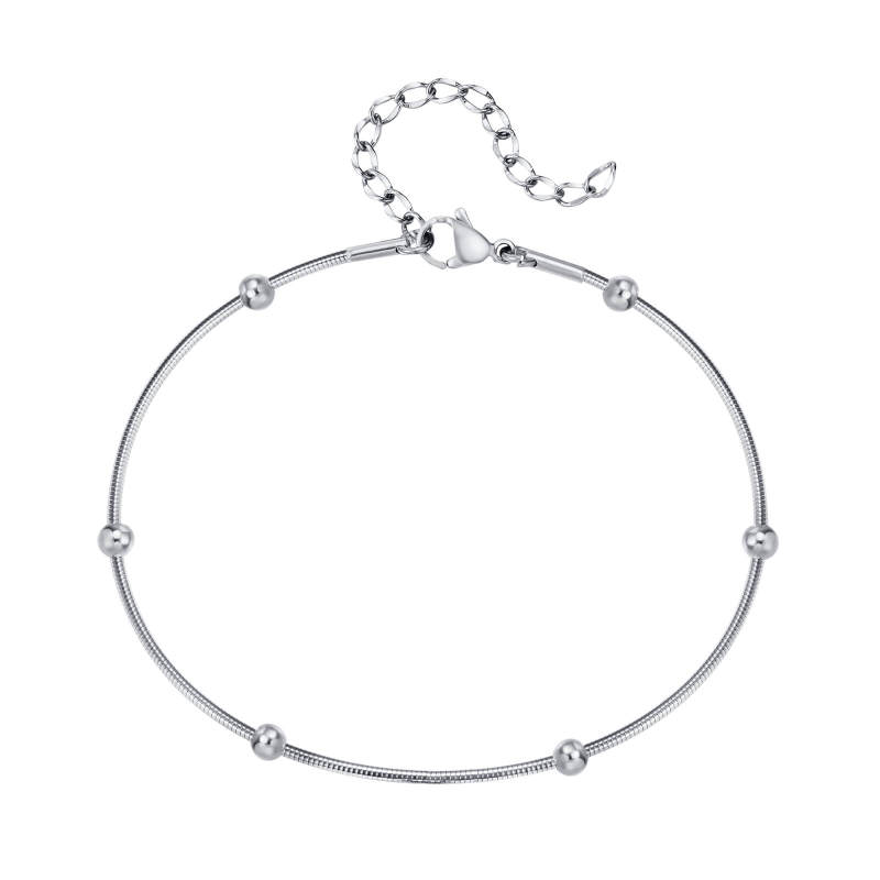 Wholesale Stainless Steel Anklet with Beads