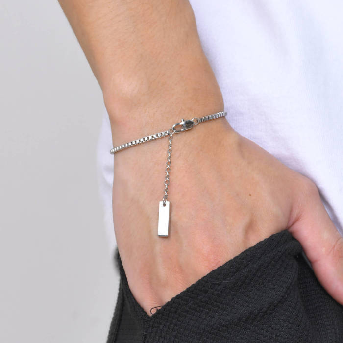 Wholesale Stainless Steel Box Chain Bracelet