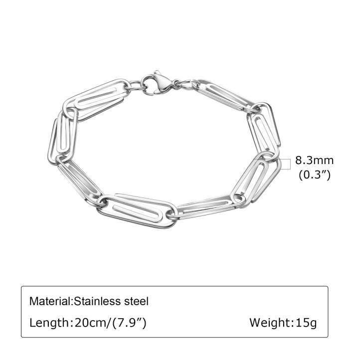 Wholesale Stainless Steel Mens Chain Bracelet