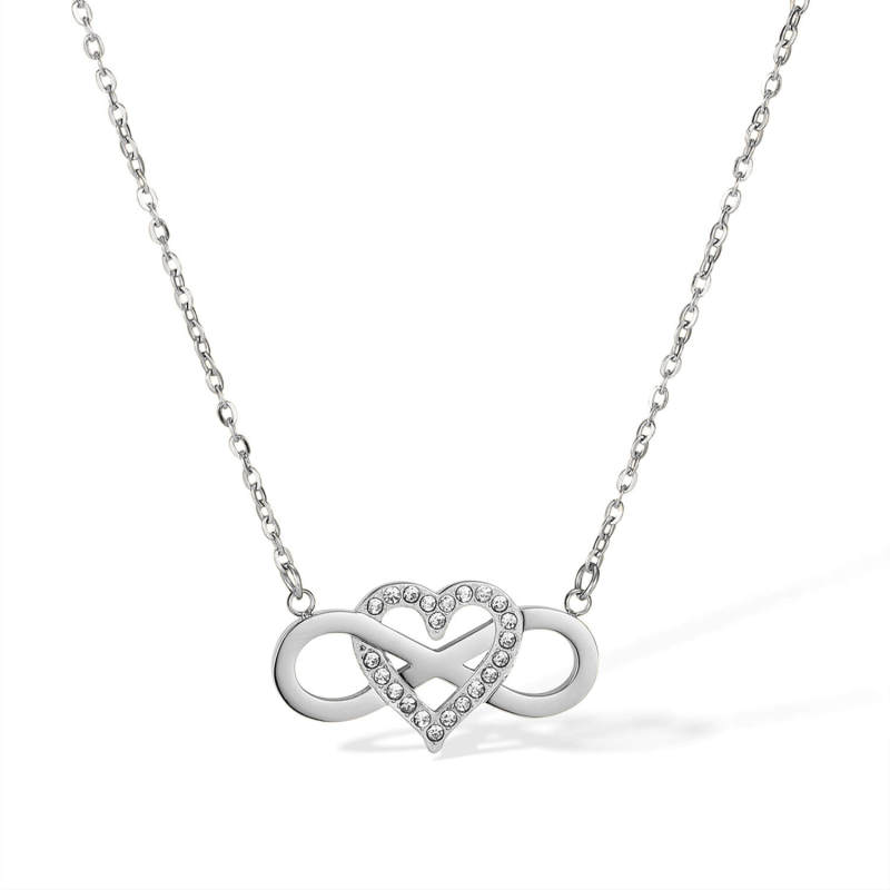 Wholesale Stainless Steel Infinity Heart Pendant