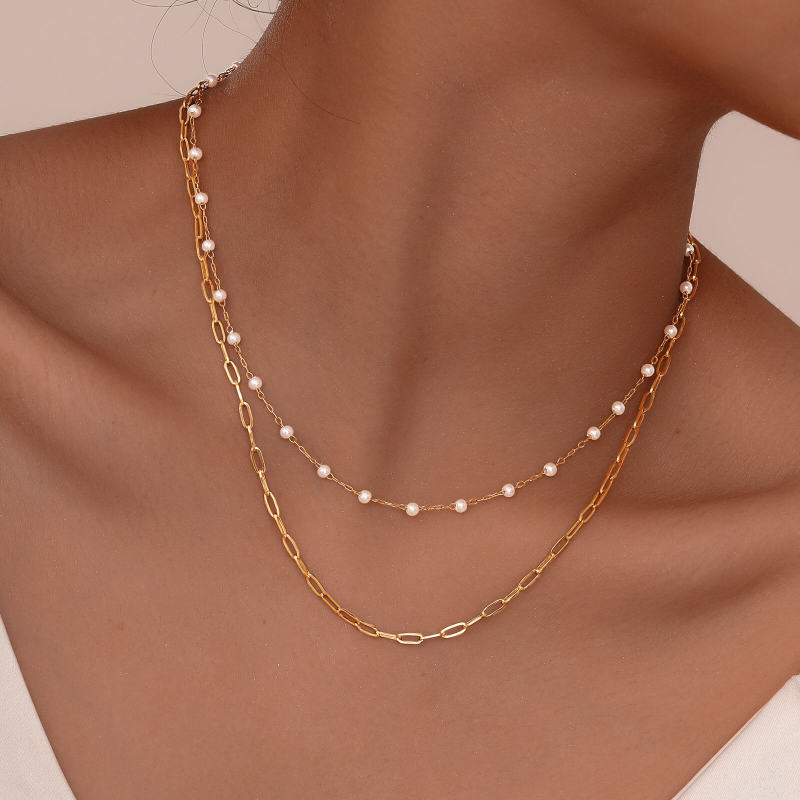 Wholesale Stainless Steel Stacking Necklace