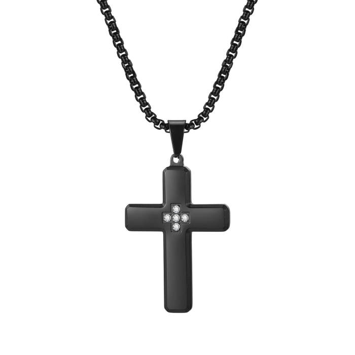 Wholesale Stainless Steel Zircon Cross