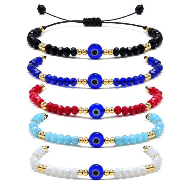 Wholesale Devil's Eye Color Beads Bracelet