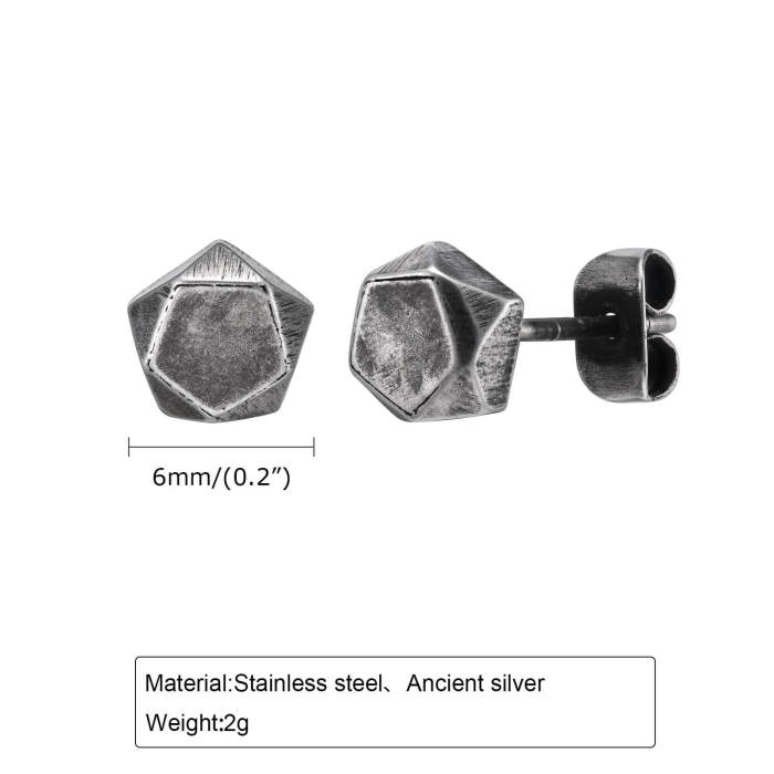 Wholesale Stainless Steel Hip Hop Earring