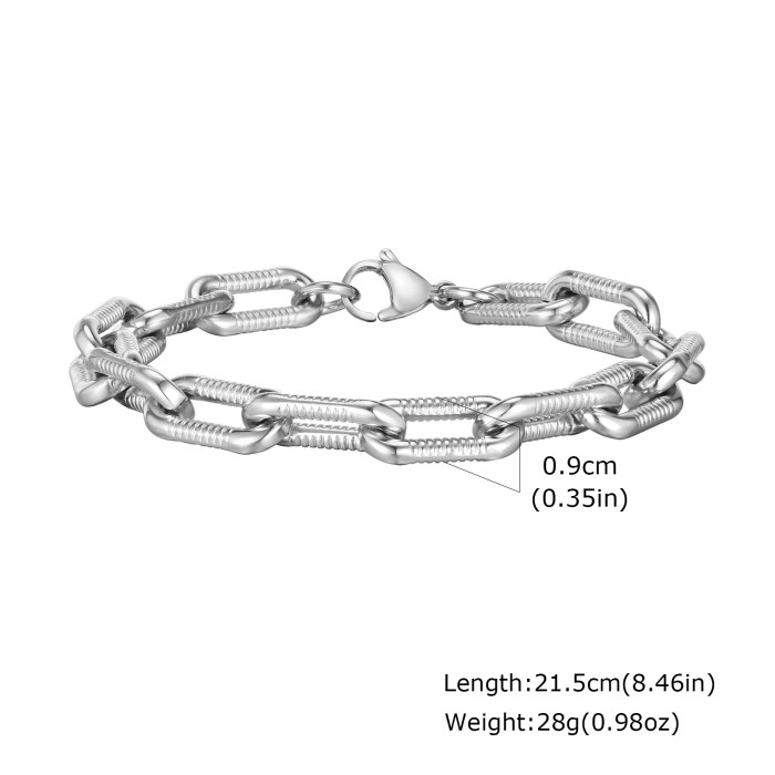 Wholesale Stainless Steel Chunky Chain Bracelet