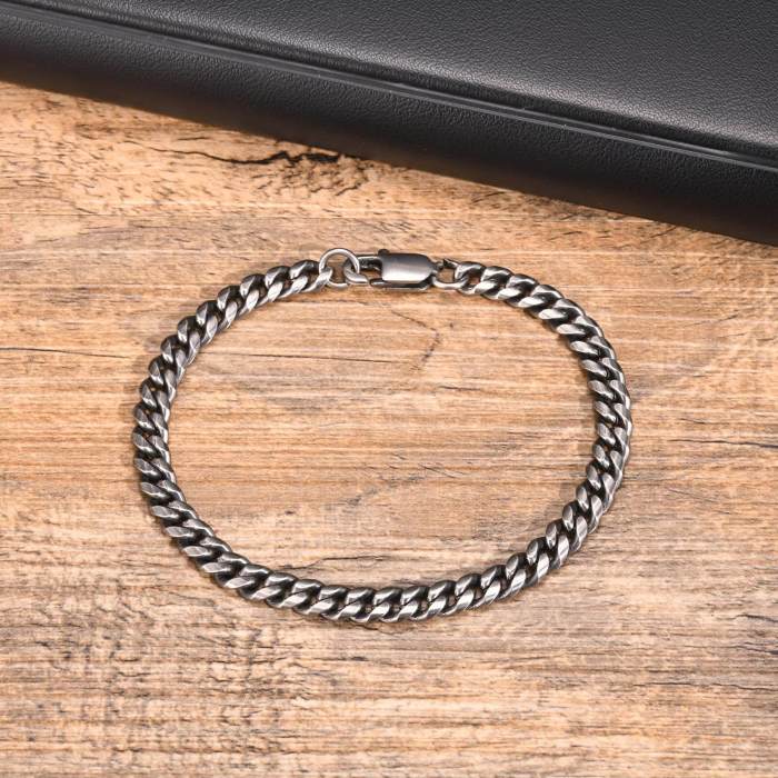 Wholesale Stainless Steel Cuban Chain Bracelet