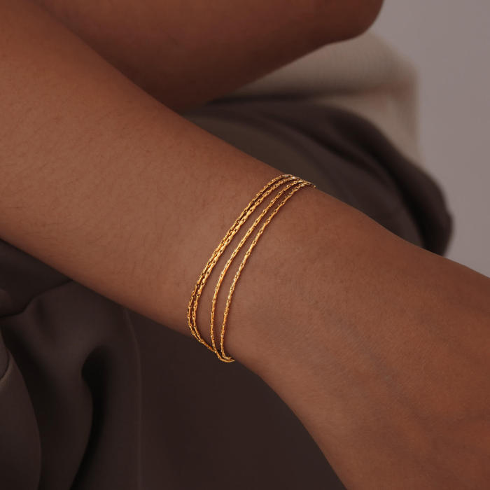 Wholesale Stainless Steel Multi Layered Bracelet