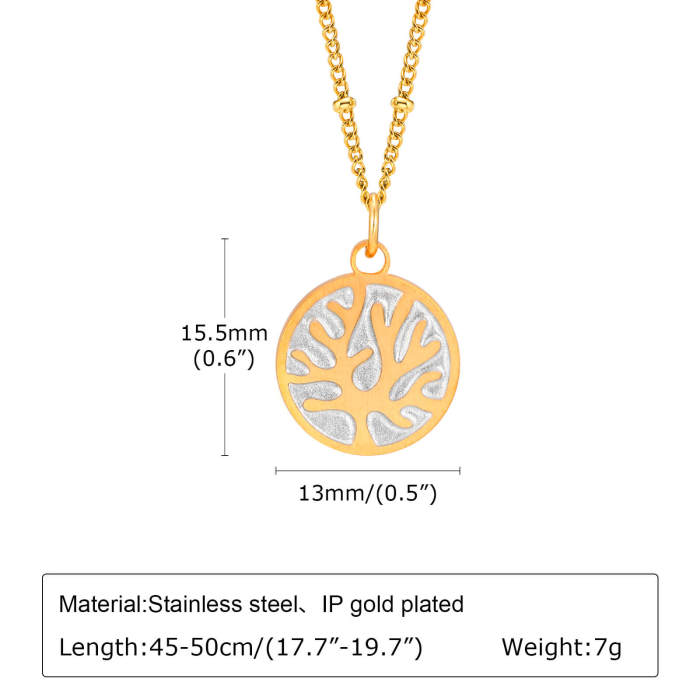 Wholesale Stainless Steel Coral Necklace