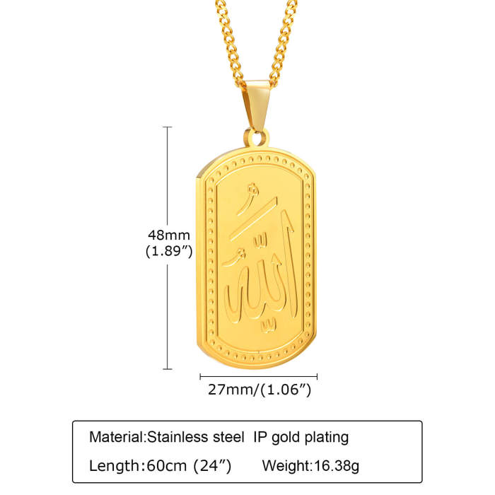 Wholesale Stainless Steel Gold Dog Tag