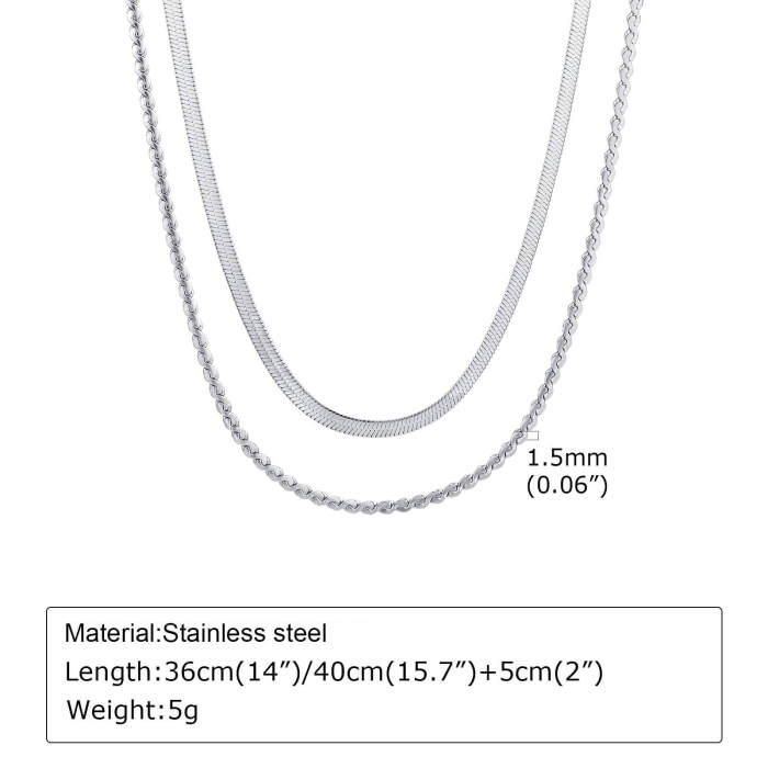 Wholesale Stainless Steel Necklace Bracelet Anklet Set