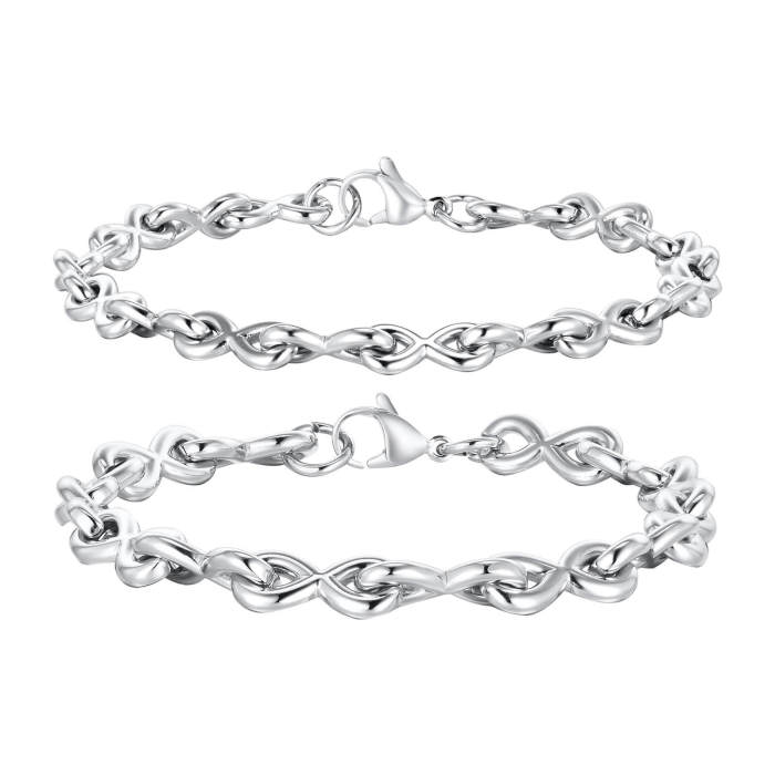 Wholesale Stainless Steel Men Infinitely Bracelet