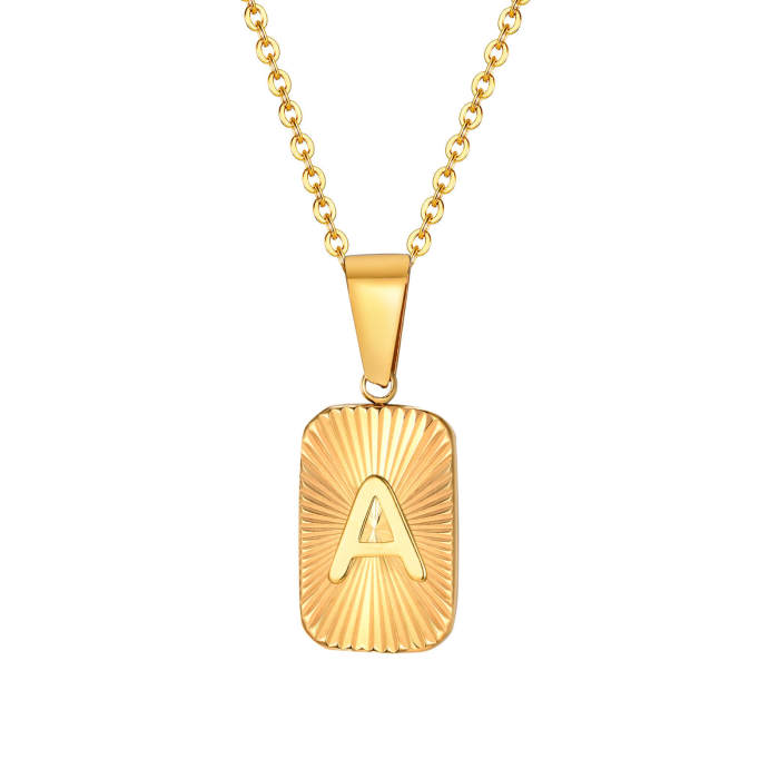 Wholesale Stainless Steel Alphabet Pendant