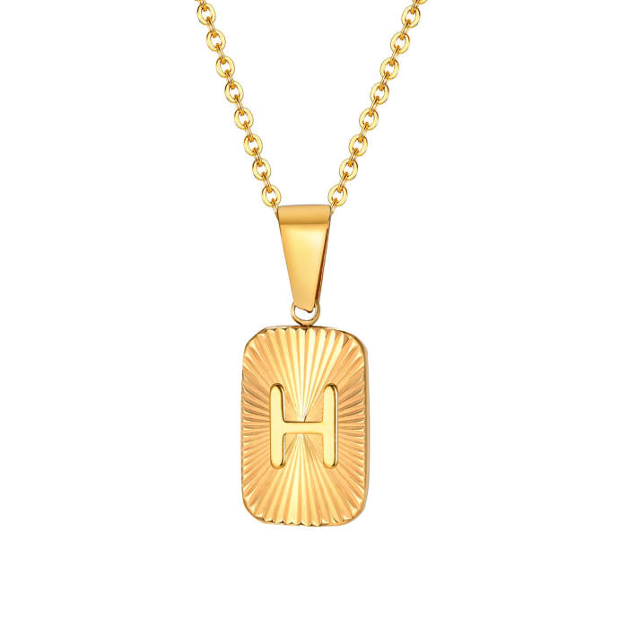 Wholesale Stainless Steel Alphabet Pendant
