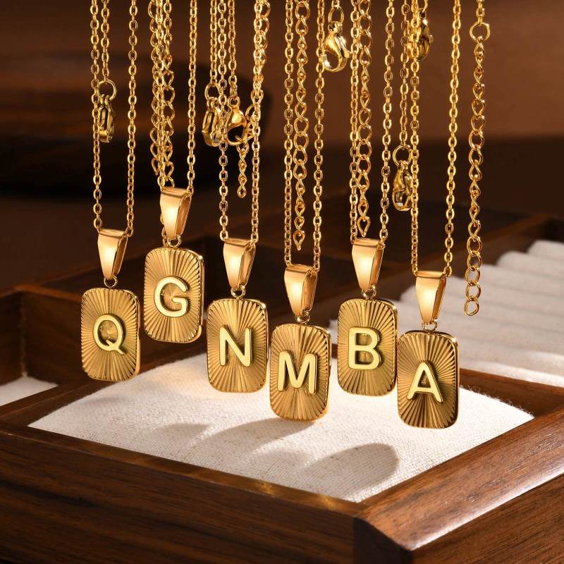 Wholesale Stainless Steel Alphabet Pendant