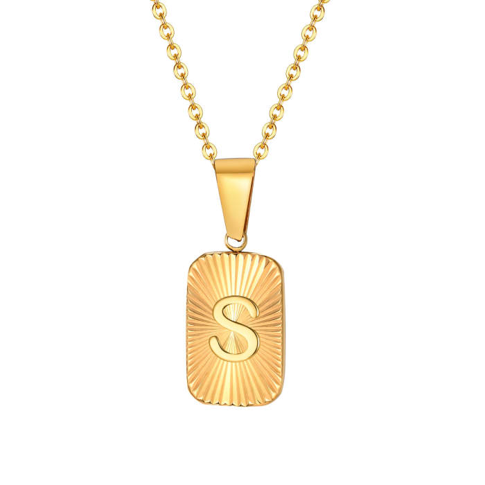 Wholesale Stainless Steel Alphabet Pendant