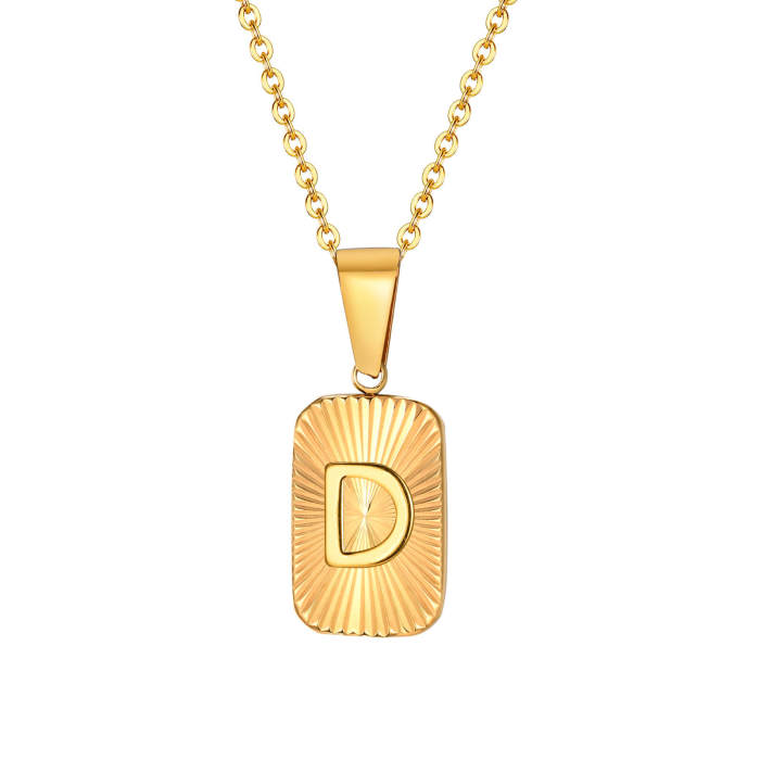 Wholesale Stainless Steel Alphabet Pendant