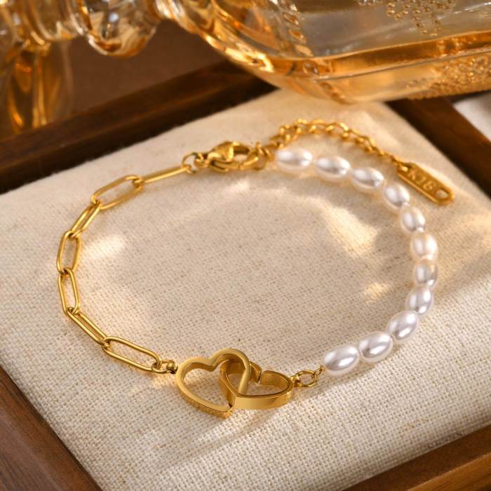 Wholesale Stainless Steel Women Bracelet with Love