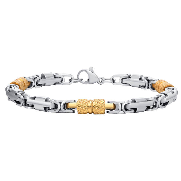 Wholesale Stainless Steel Byzantine Chain Bracelet