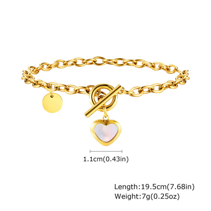 Wholesale Stainless Steel Women Bracelet with Love