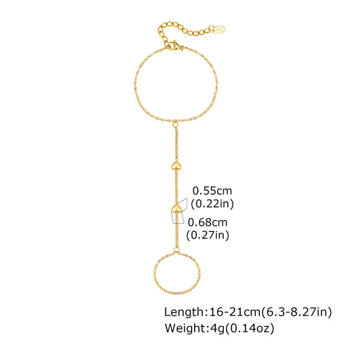 Wholesale Finger Ring Slave Bracelet